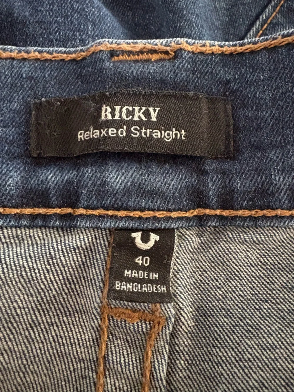 True Religion Men's Ricky Relaxed Straight Denim Jeans 40x30